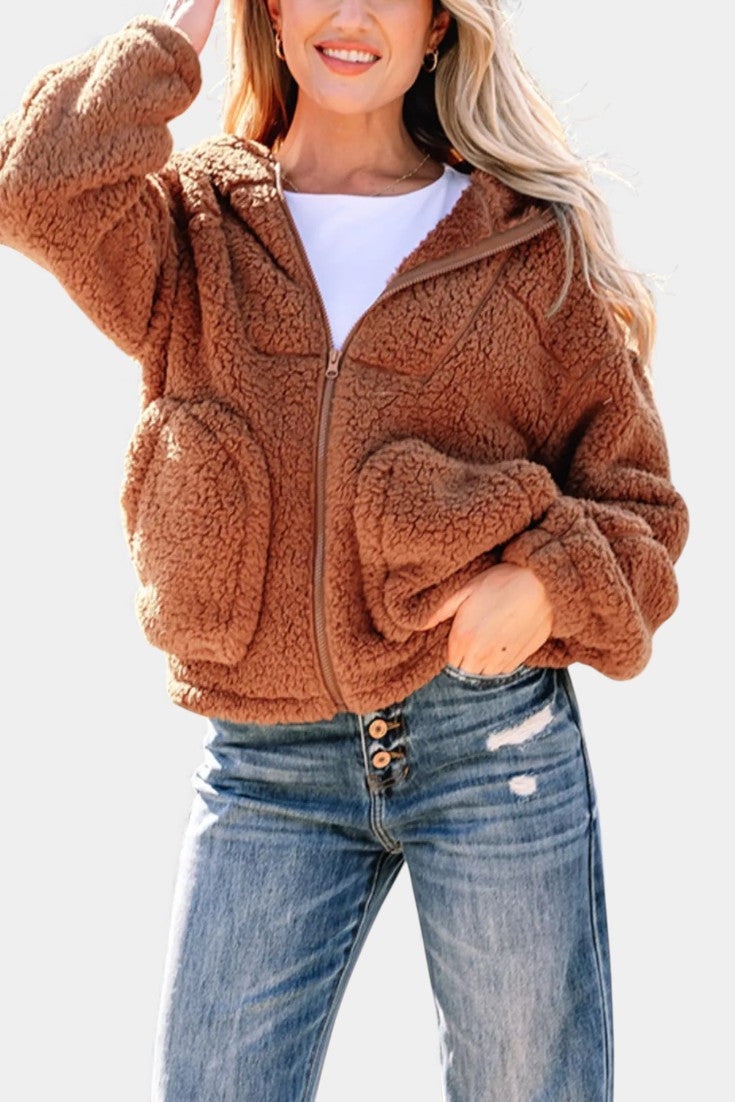Talia | Cosy Hooded Zip Jacket