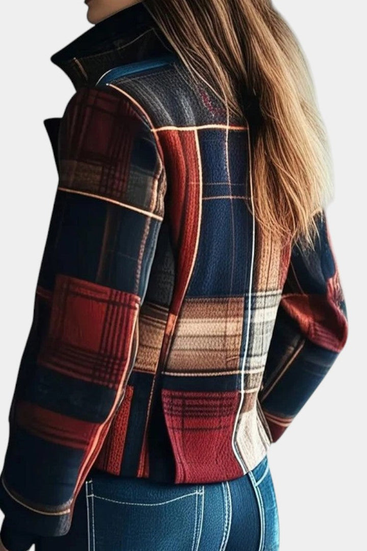 Emma | Timeless Checked Cropped Jacket