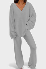Lauren | Soft V-Neck Two-Piece Set
