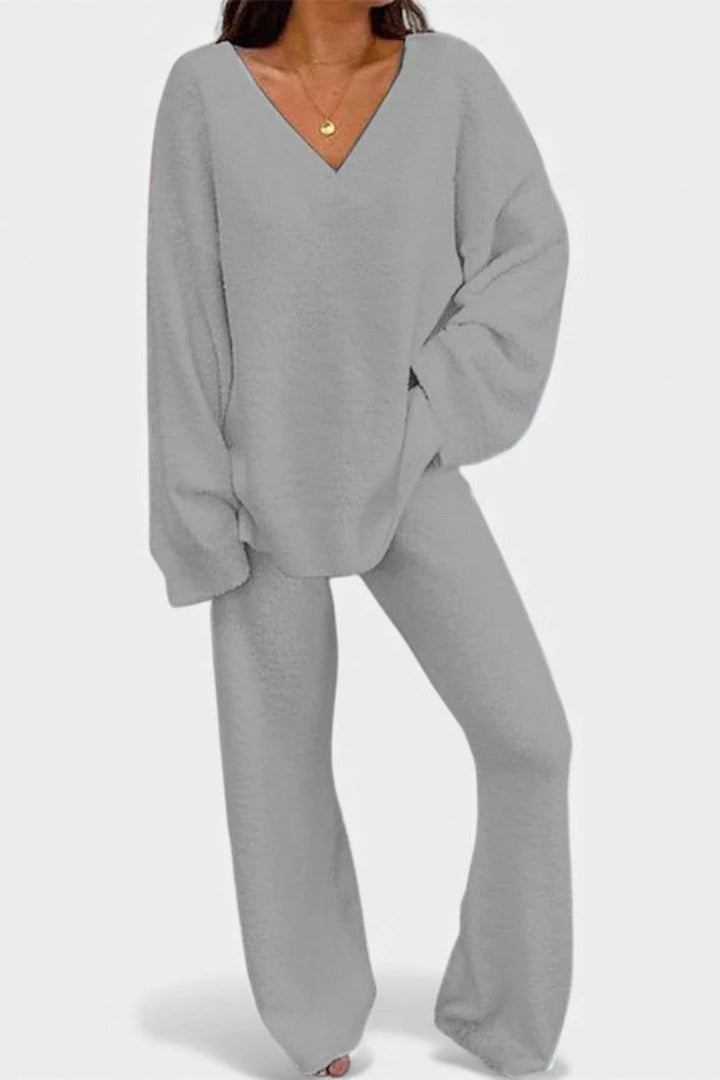 Lauren | Soft V-Neck Two-Piece Set