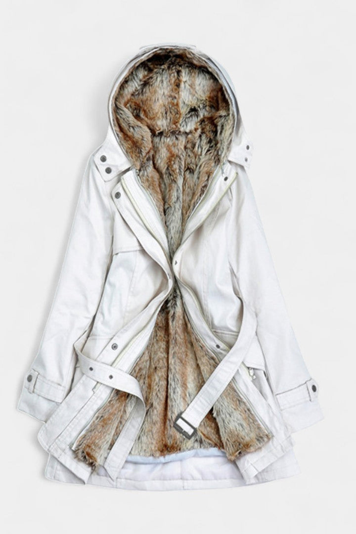 Sigrid | Hooded Belted Long Parka