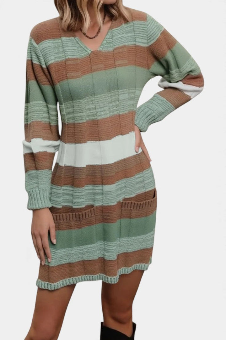 Frances | Striped Sweater Dress