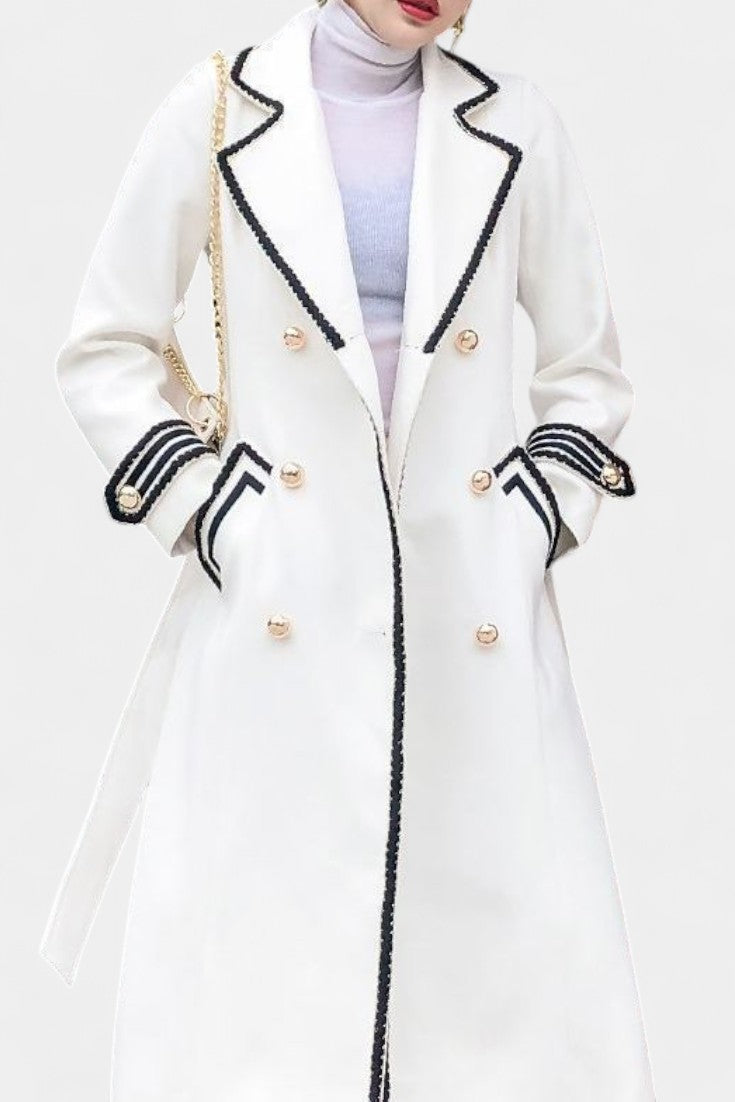 Rosaline | Tailored Double-Breasted Long Coat