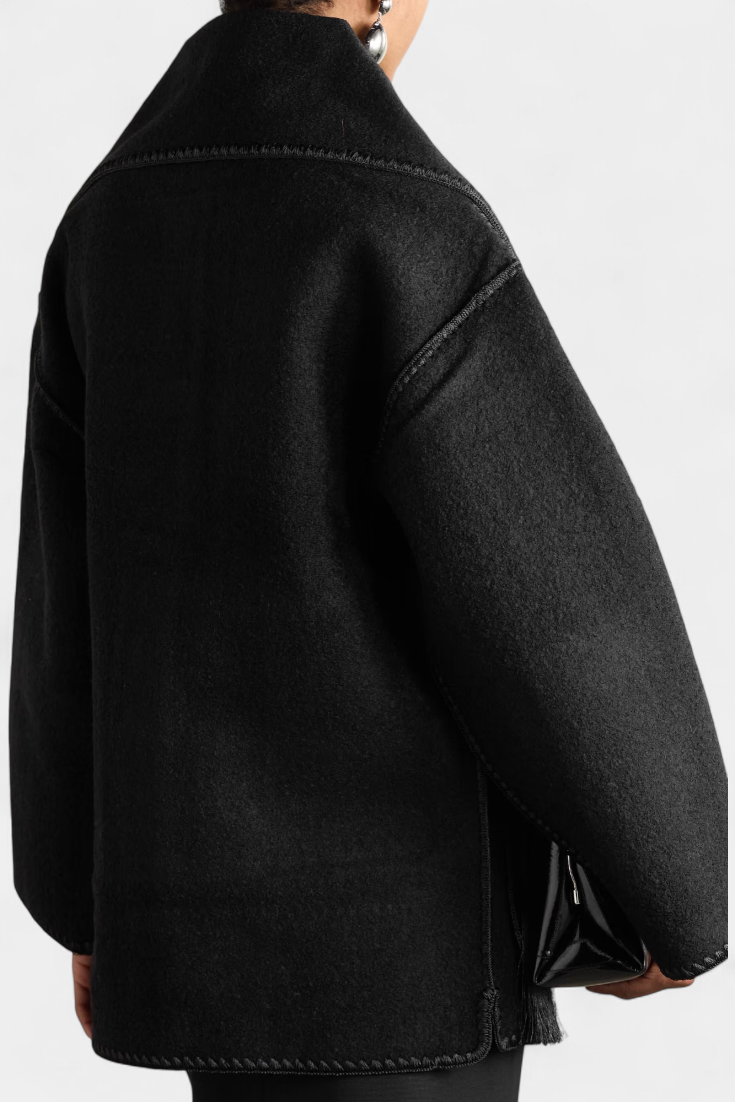 Aurelie | Scarf-Collar Wrap Coat