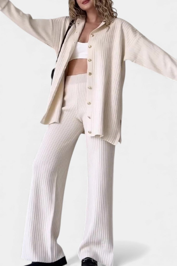 Theodora | Refined Ribbed Two-Piece Set