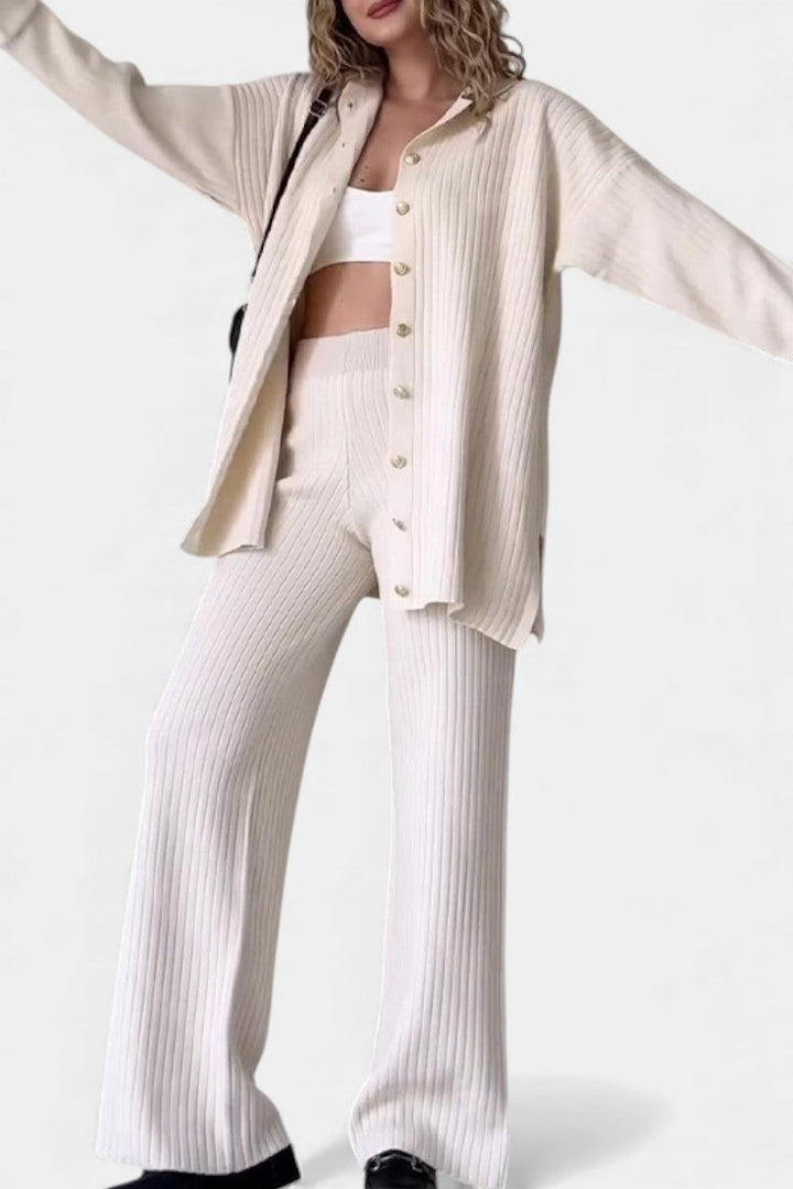 Theodora | Refined Ribbed Two-Piece Set
