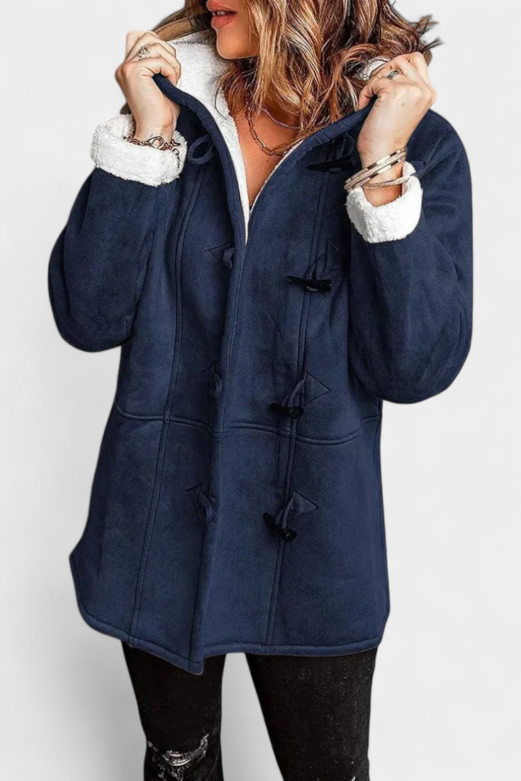 Deanna | Cosy Hooded Toggle Coat