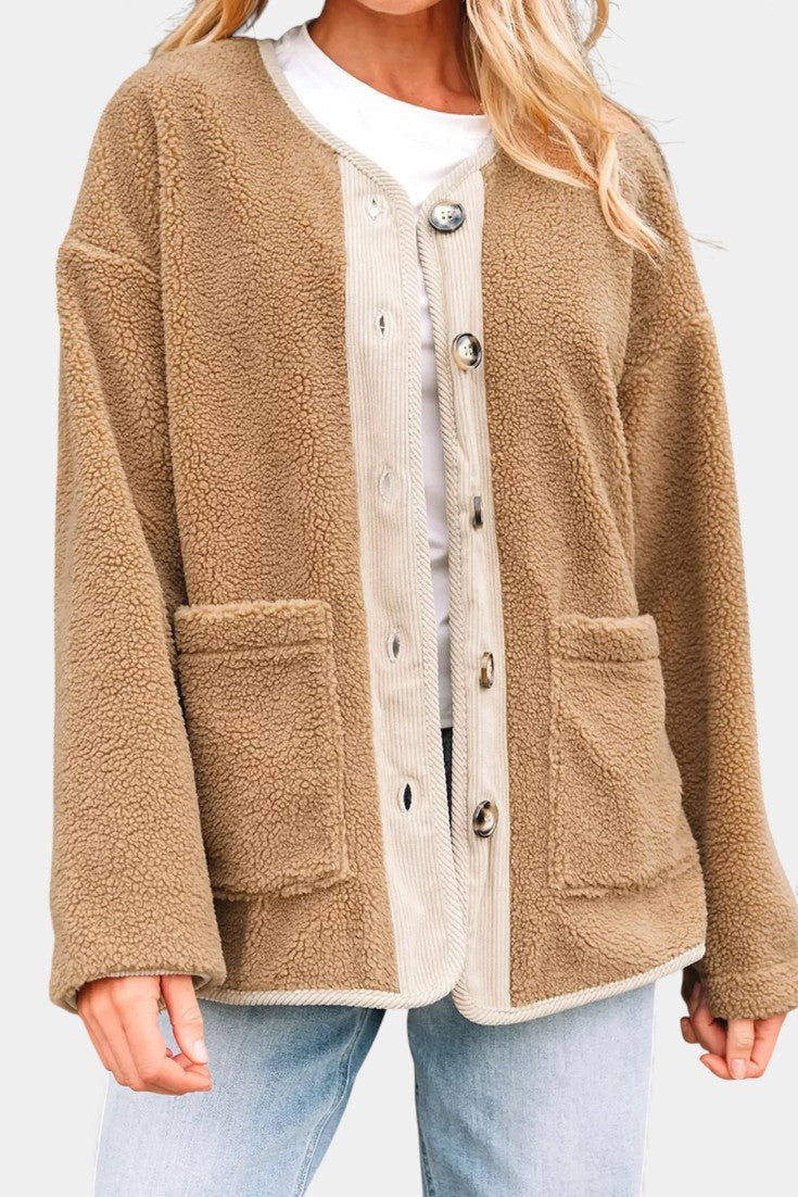 Sylvie | Relaxed Textured Button Jacket