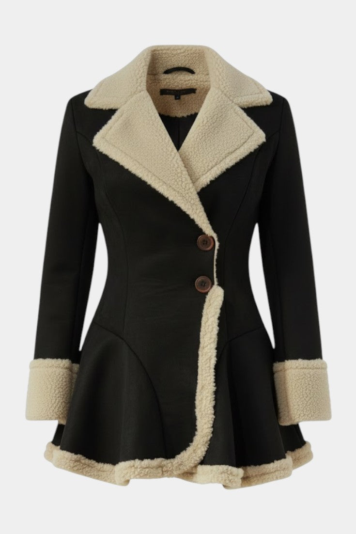 Agatha | Fitted Flared Button Coat