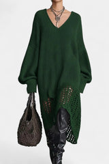 Fern | Relaxed Open-Weave Knit Dress