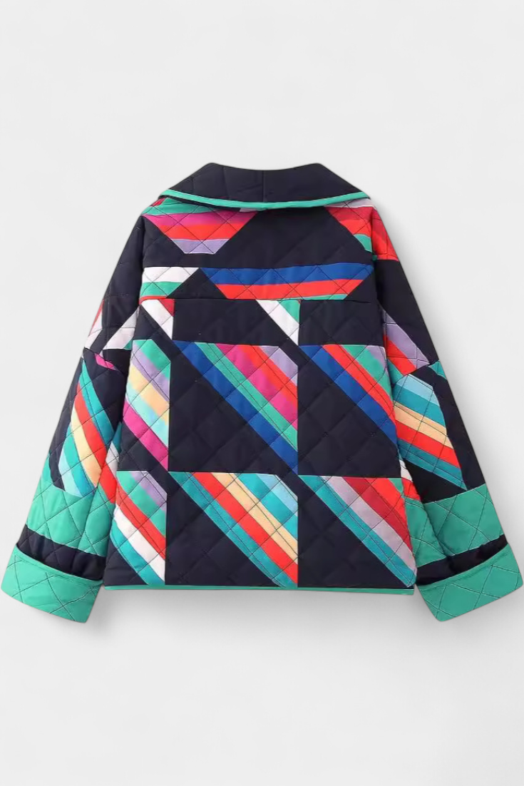 Odalie | Quilted Patchwork Kimono Coat