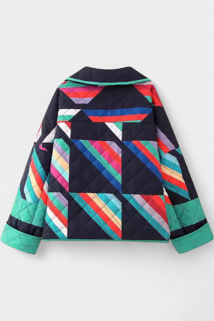 Odalie | Quilted Patchwork Kimono Coat
