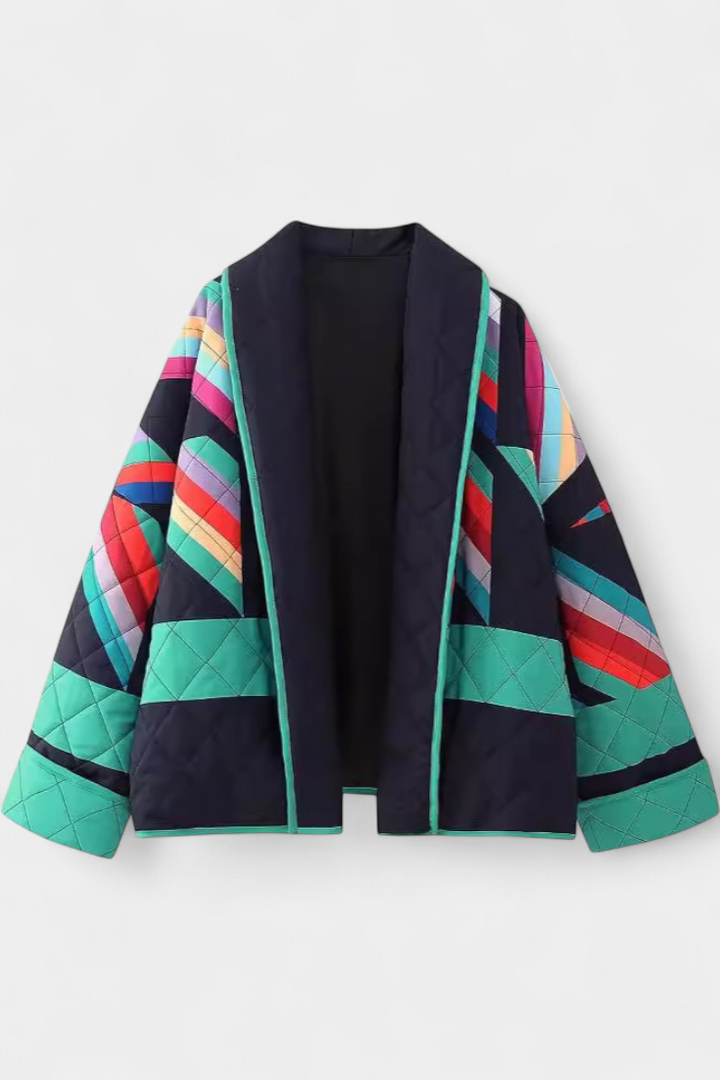 Odalie | Quilted Patchwork Kimono Coat