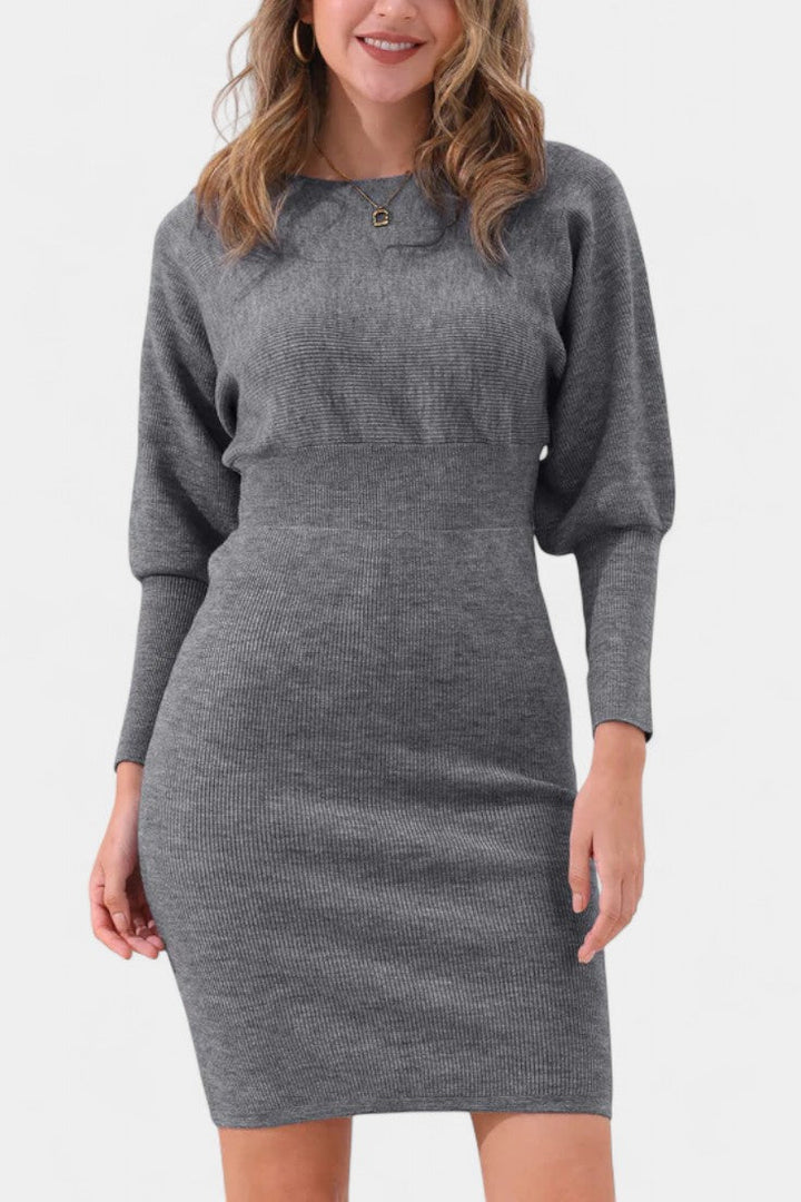 Jocelyn | Fitted Long-Sleeve Midi Dress