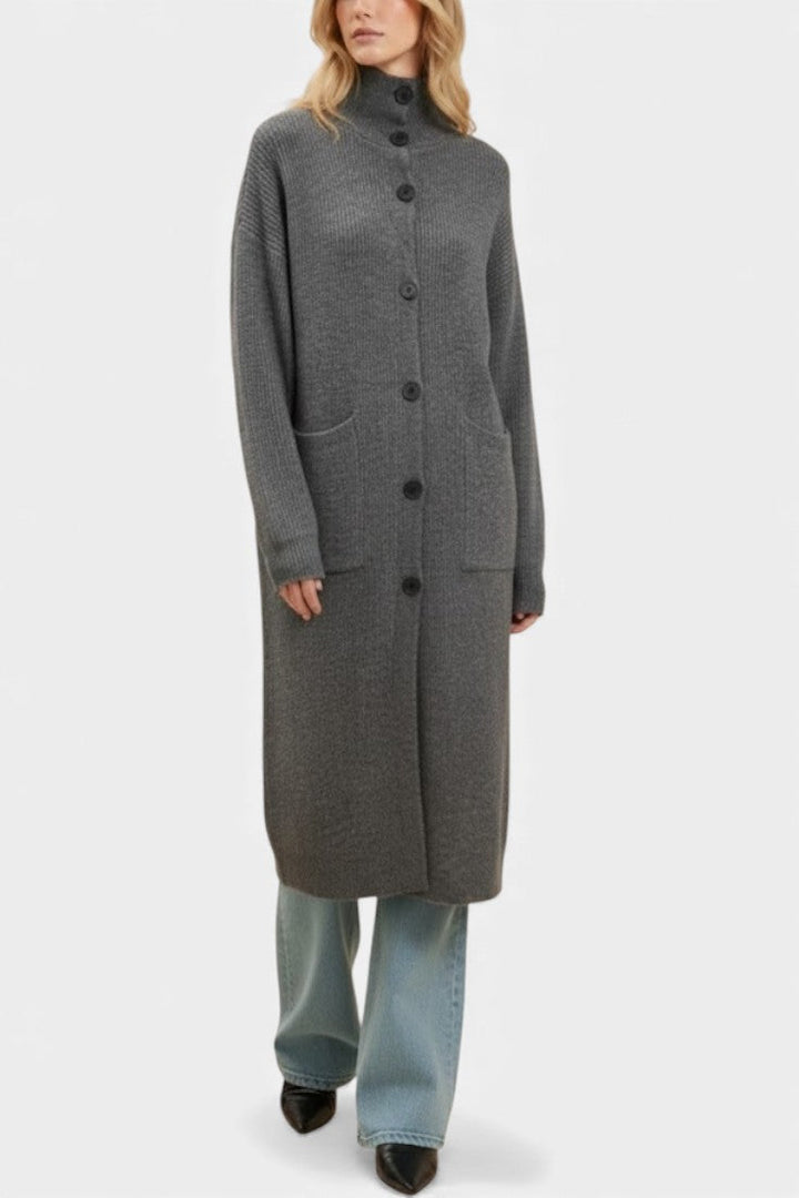 Amelie | Longline Turtleneck Coat