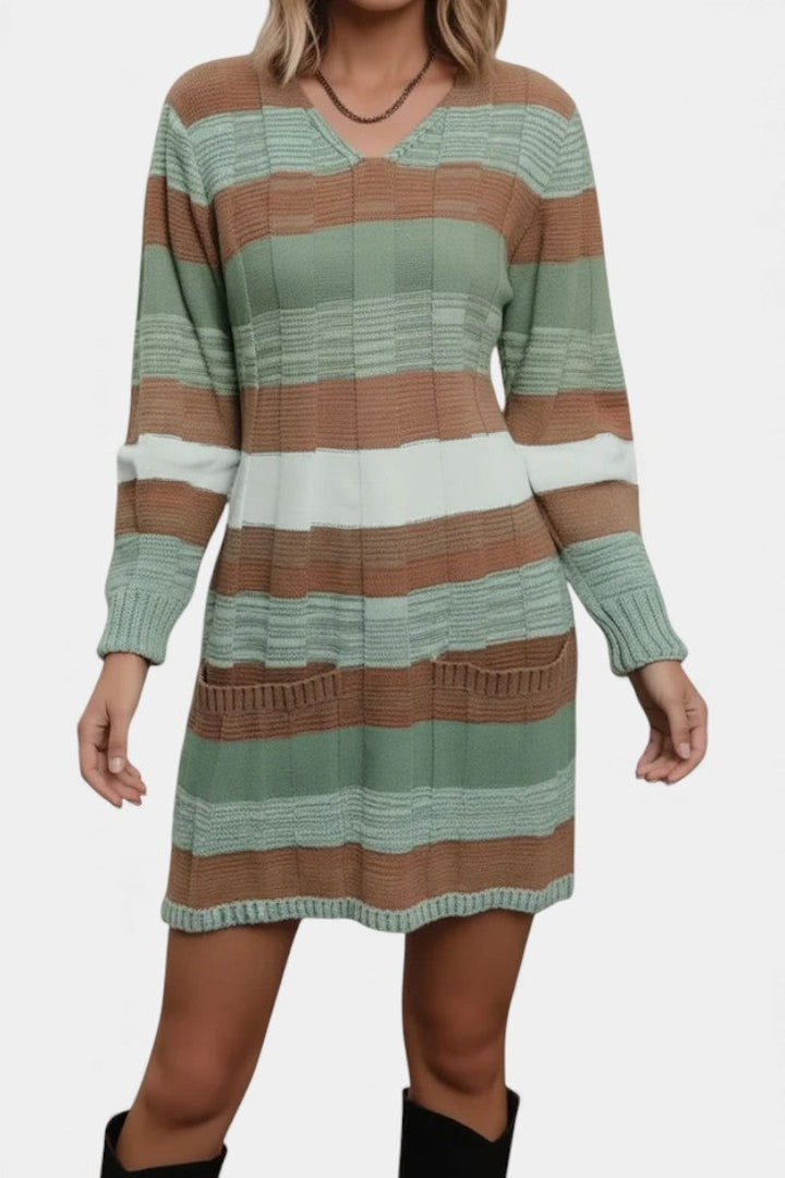 Frances | Striped Sweater Dress