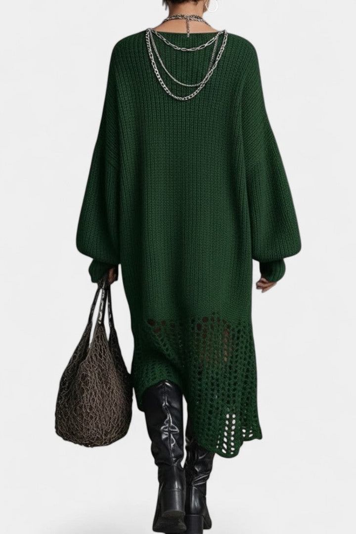 Fern | Relaxed Open-Weave Knit Dress