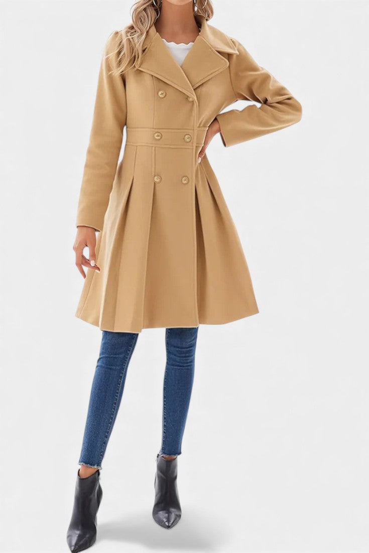 Ottilie | Double-Breasted A-Line Coat