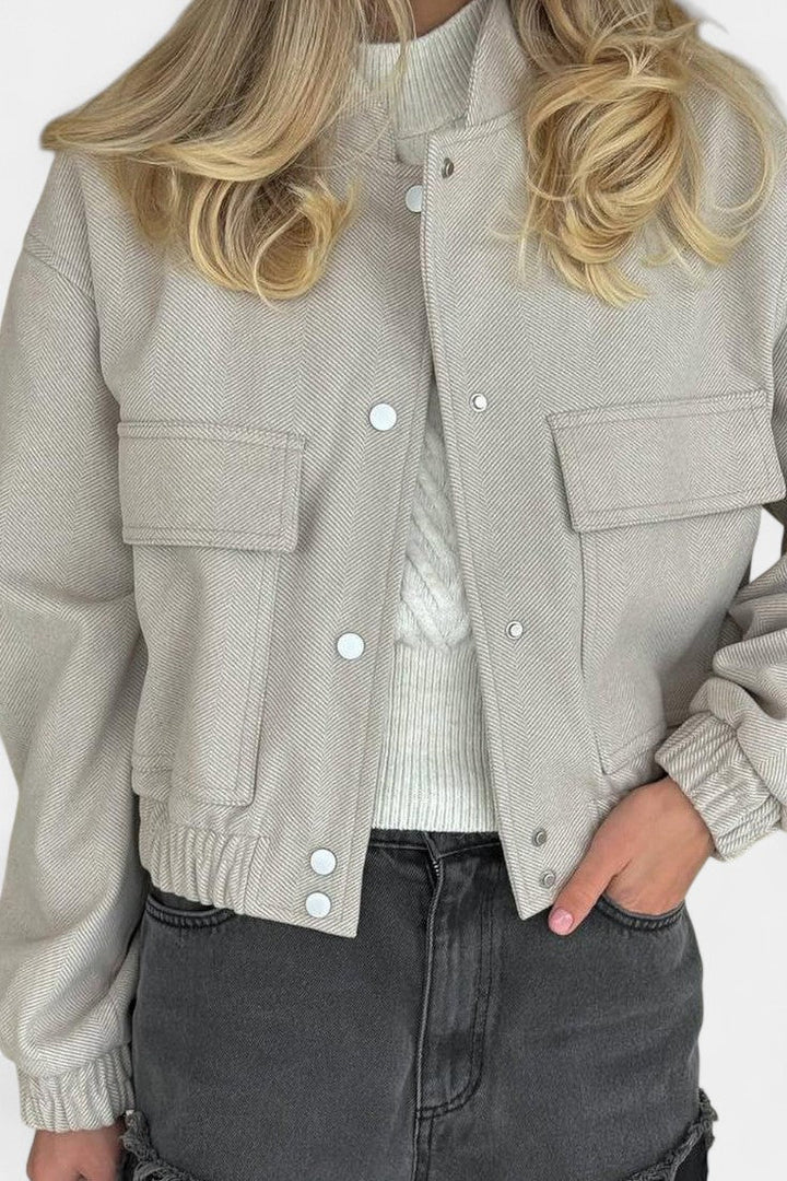 Yvette | Cropped Bomber Jacket