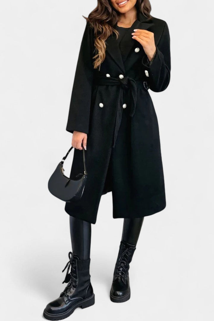 Camille Delacroix | Belted Double-Breasted Coat
