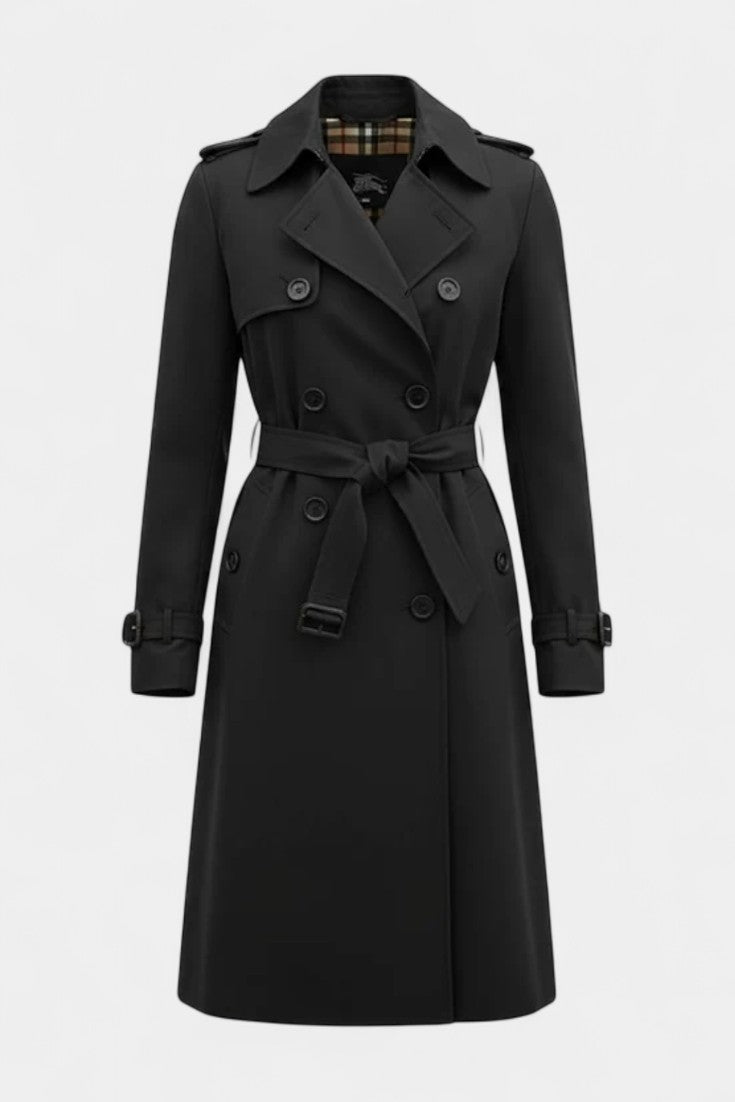 Guinevere | Double-Breasted Belted Trench Coat
