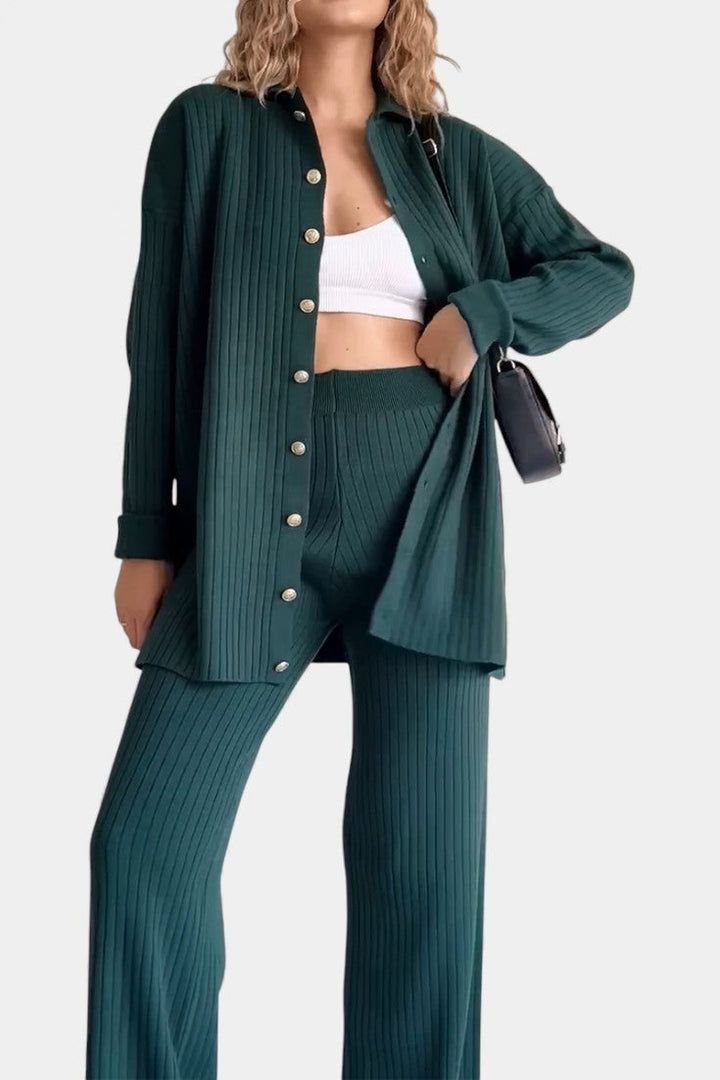 Theodora | Refined Ribbed Two-Piece Set