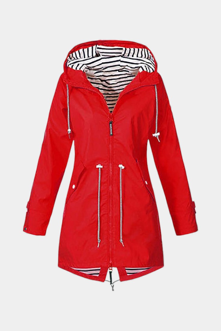 Faye | Adjustable Hooded Rain Jacket
