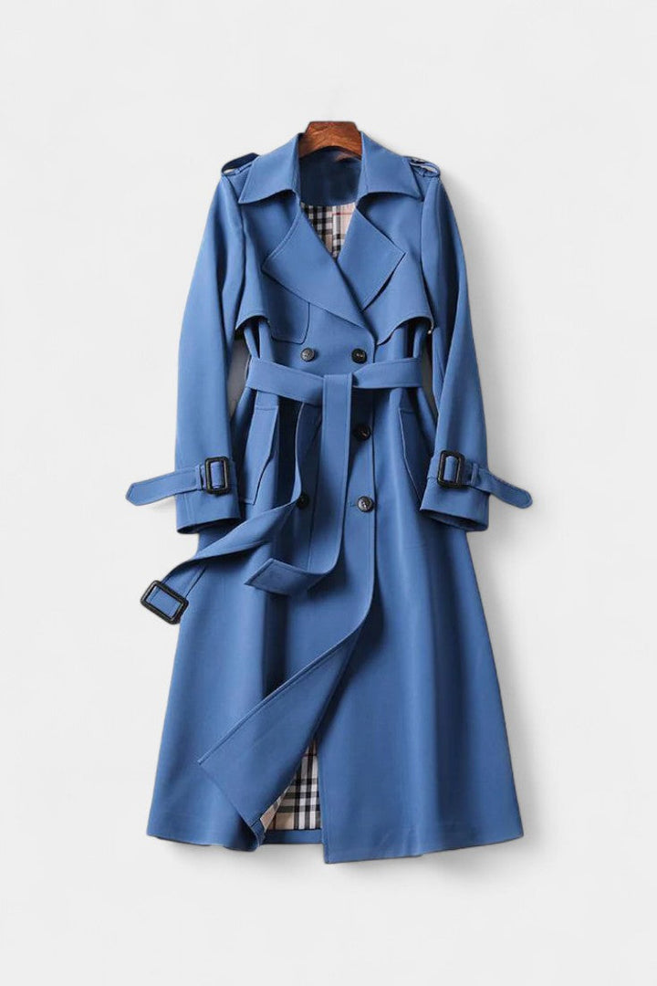 Guinevere | Double-Breasted Belted Trench Coat