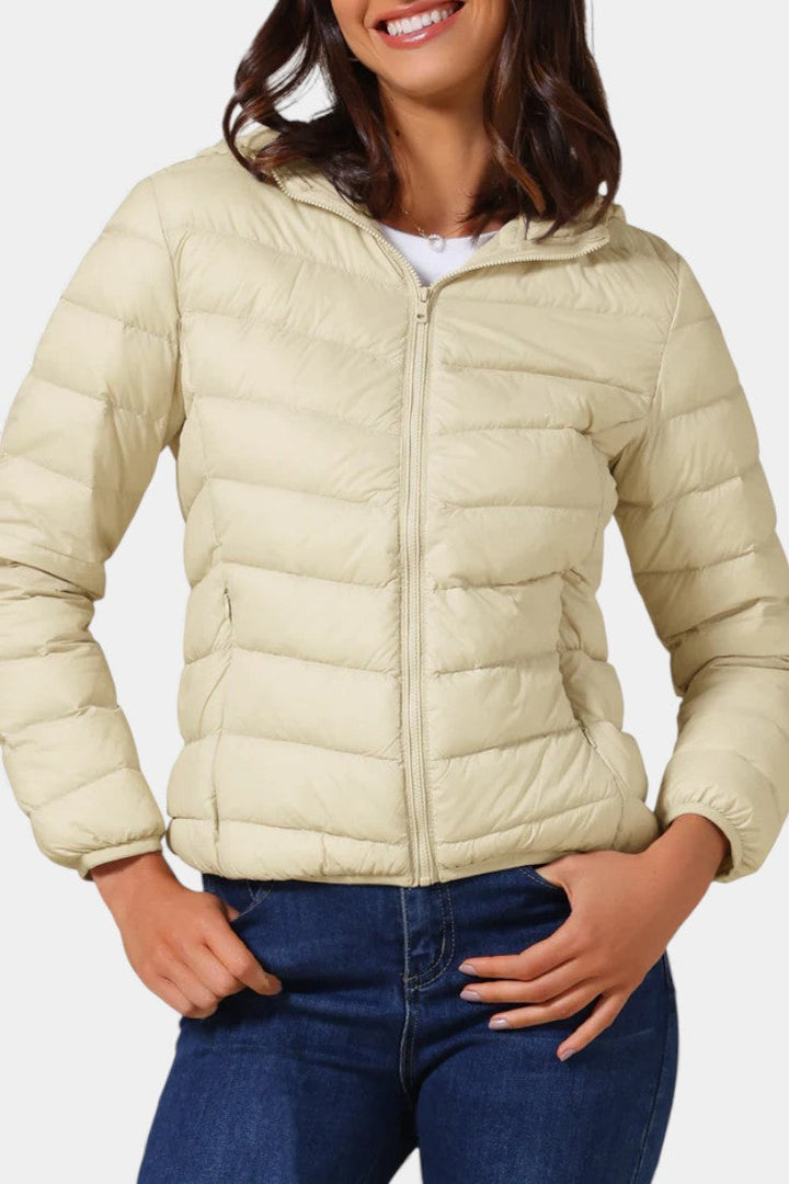 Gabriella | Lightweight Quilted Hooded Jacket