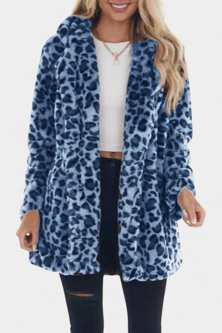 Nadine | Plush Longline Hooded Coat