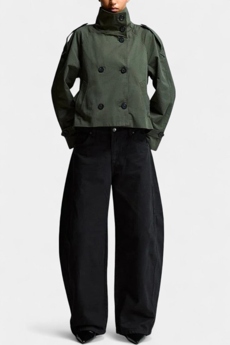 Vivien | High-Collar Belted Trench Coat