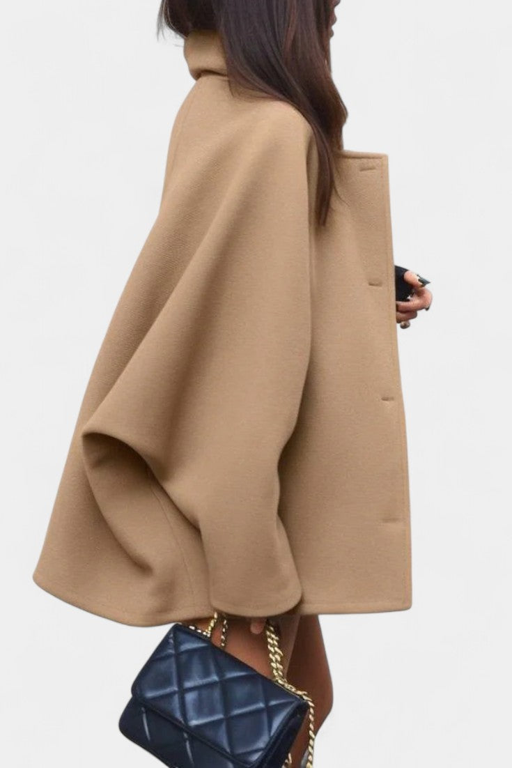 Verena | Draped Batwing Coat