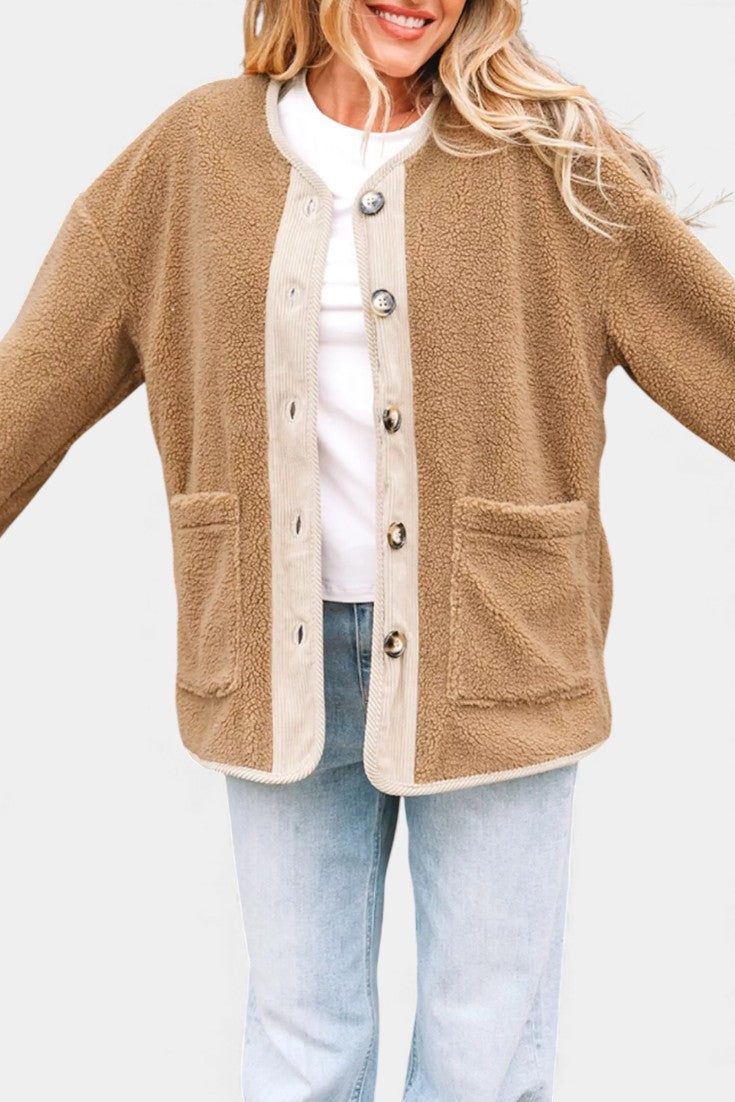 Sylvie | Relaxed Textured Button Jacket