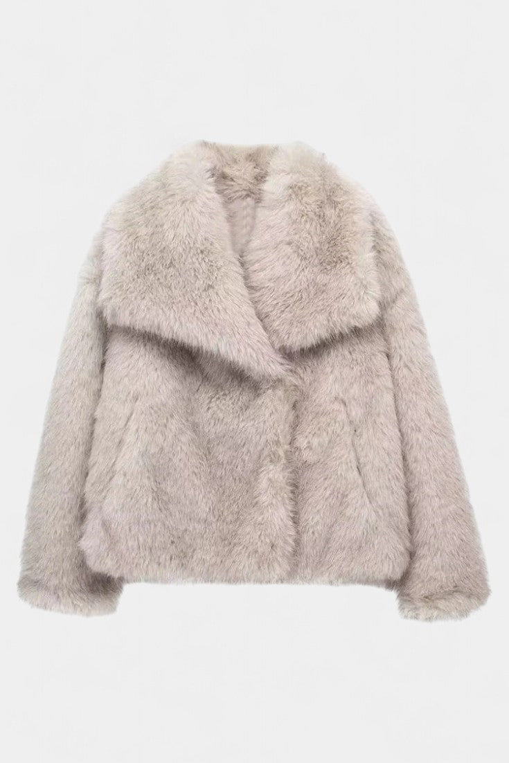 Sadie | Plush Statement-Collar Coat