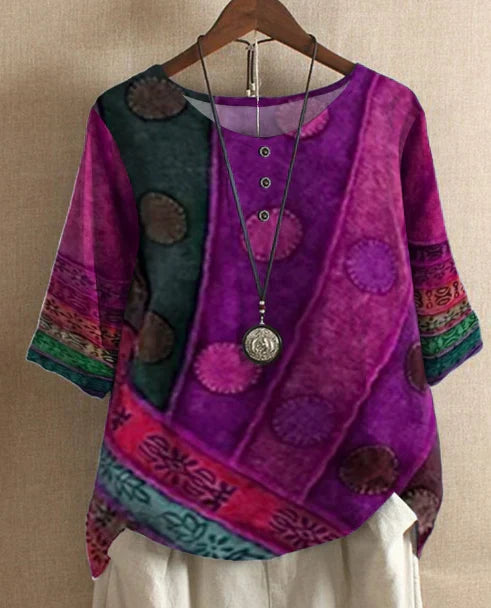 Mabel | Artful Patterned Top