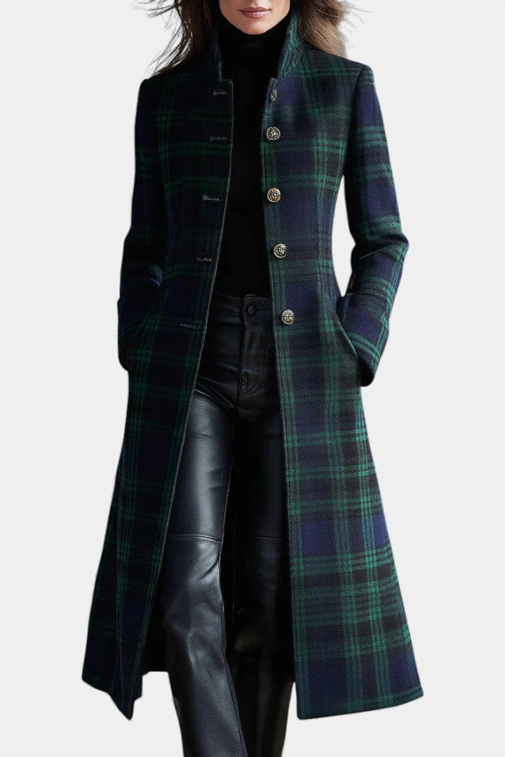 Valentina | Tailored Check Midi Coat