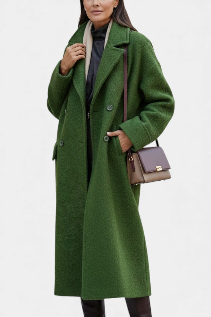 Cornelia | Oversized Double-Breasted Long Coat