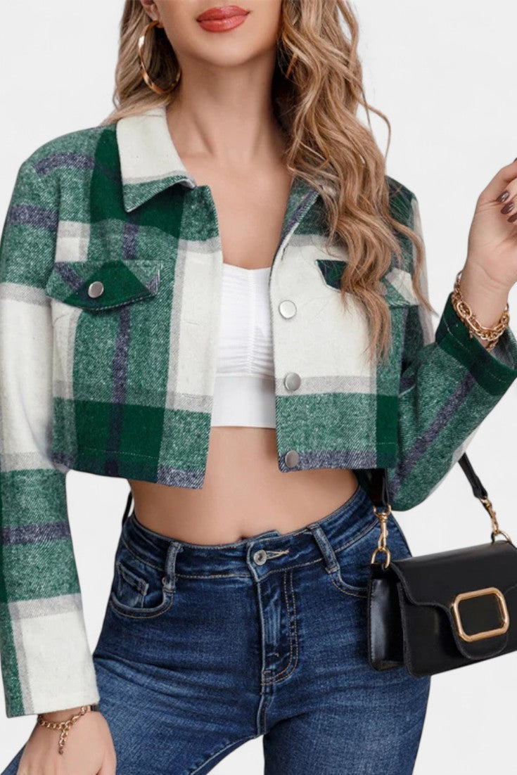 Dorothy | Cropped Checked Jacket