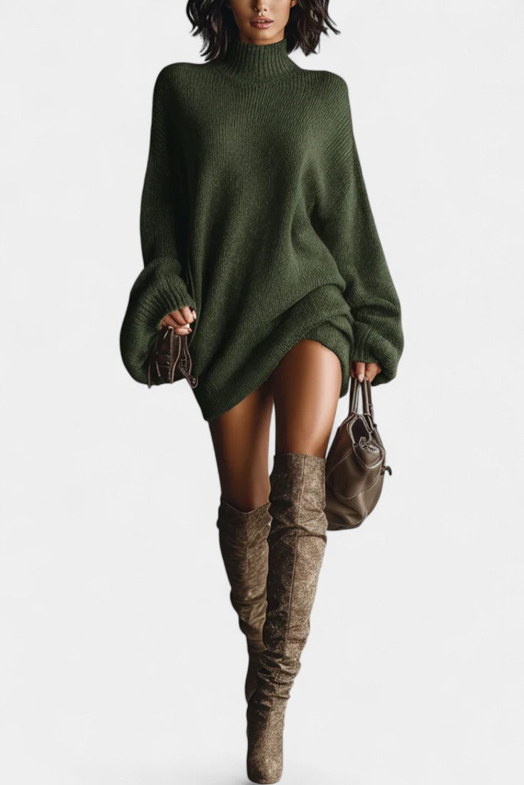 Beatrix | Cosy Roll-Neck Knit Dress