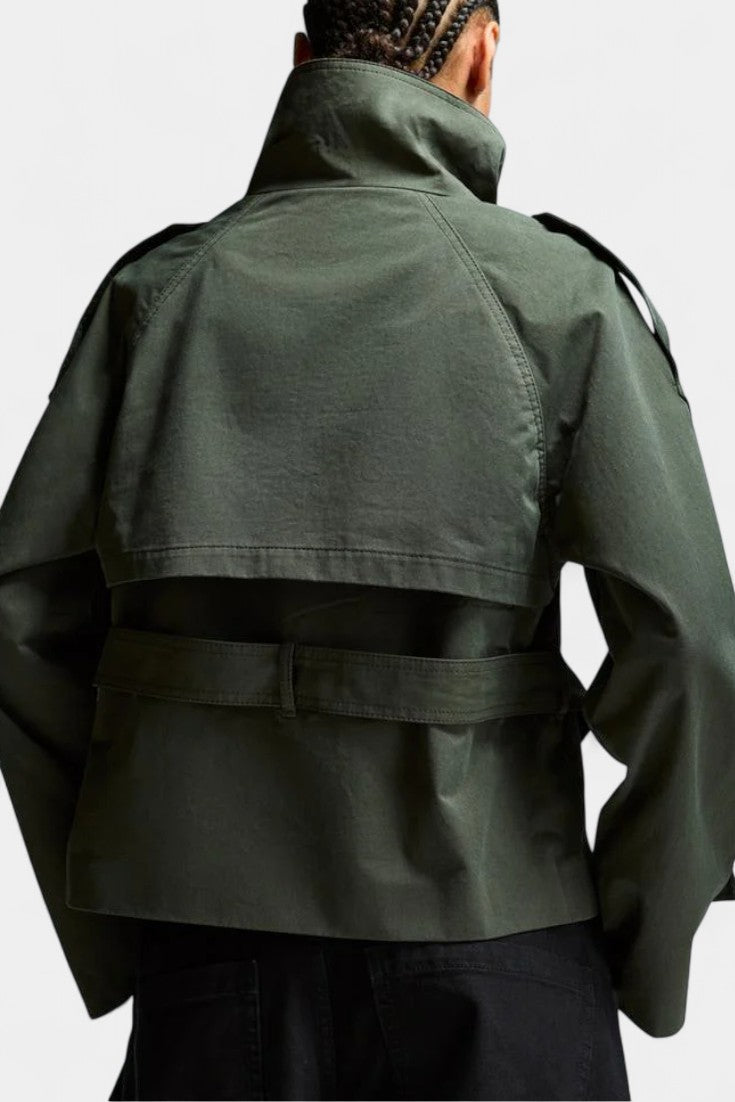 Vivien | High-Collar Belted Trench Coat