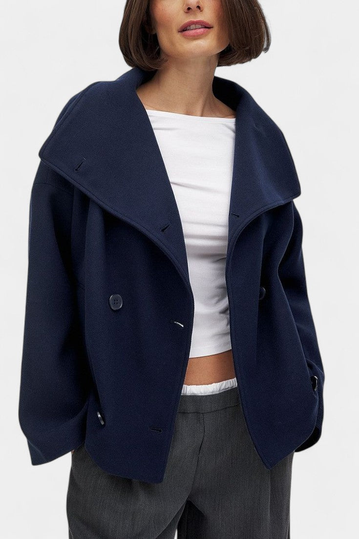 Adelaide | Cropped Double-Breasted Coat