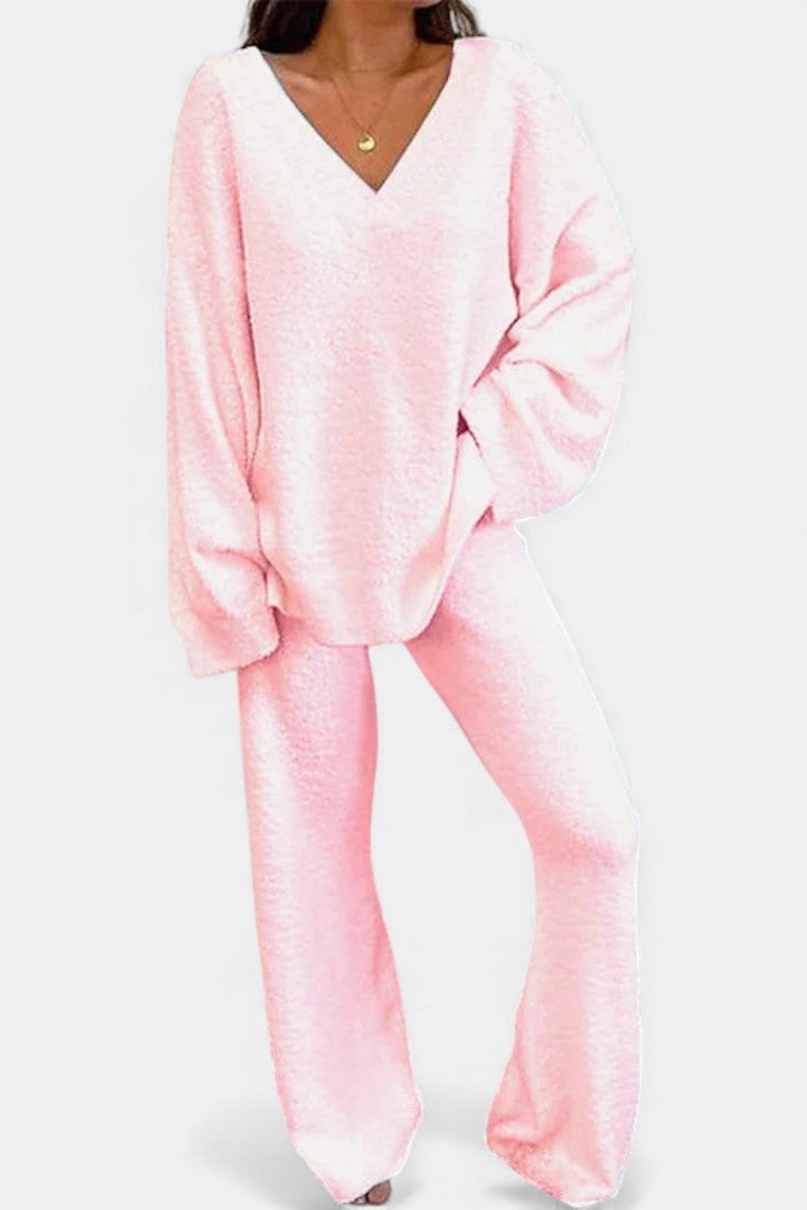 Lauren | Soft V-Neck Two-Piece Set