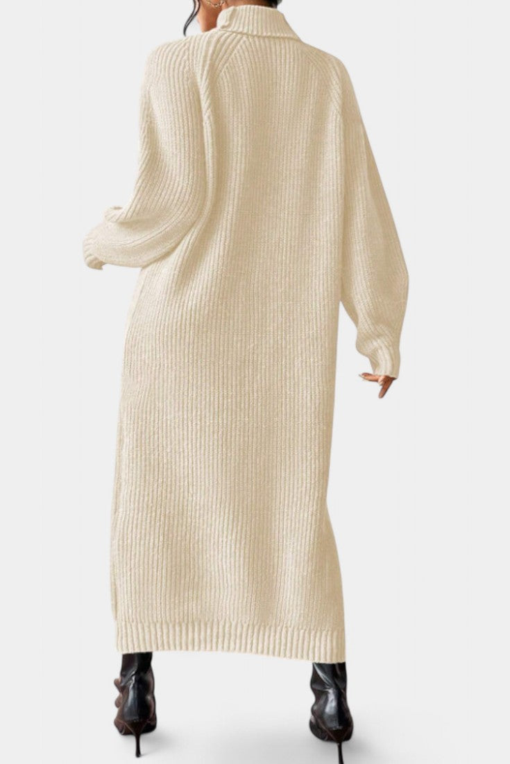 Cordis | Turtleneck Knit Midi Dress