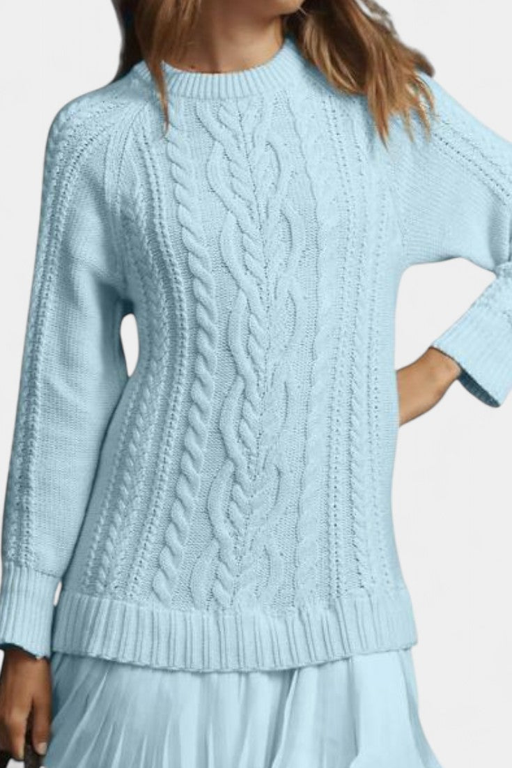 Georgiana | Cable-Knit Jumper Dress