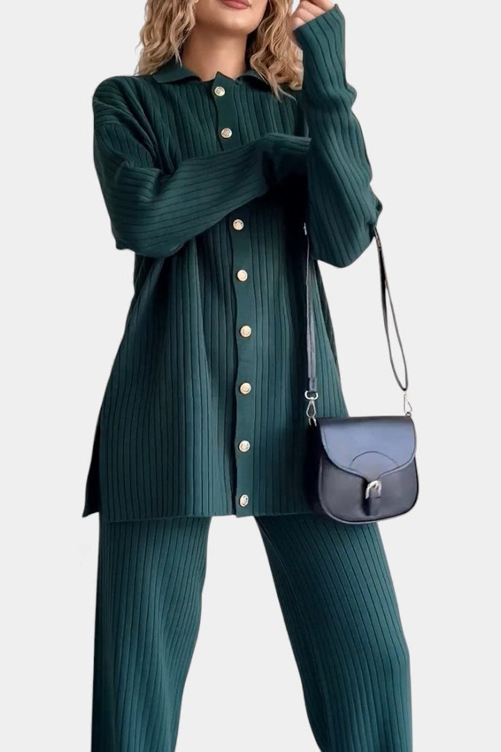 Theodora | Refined Ribbed Two-Piece Set