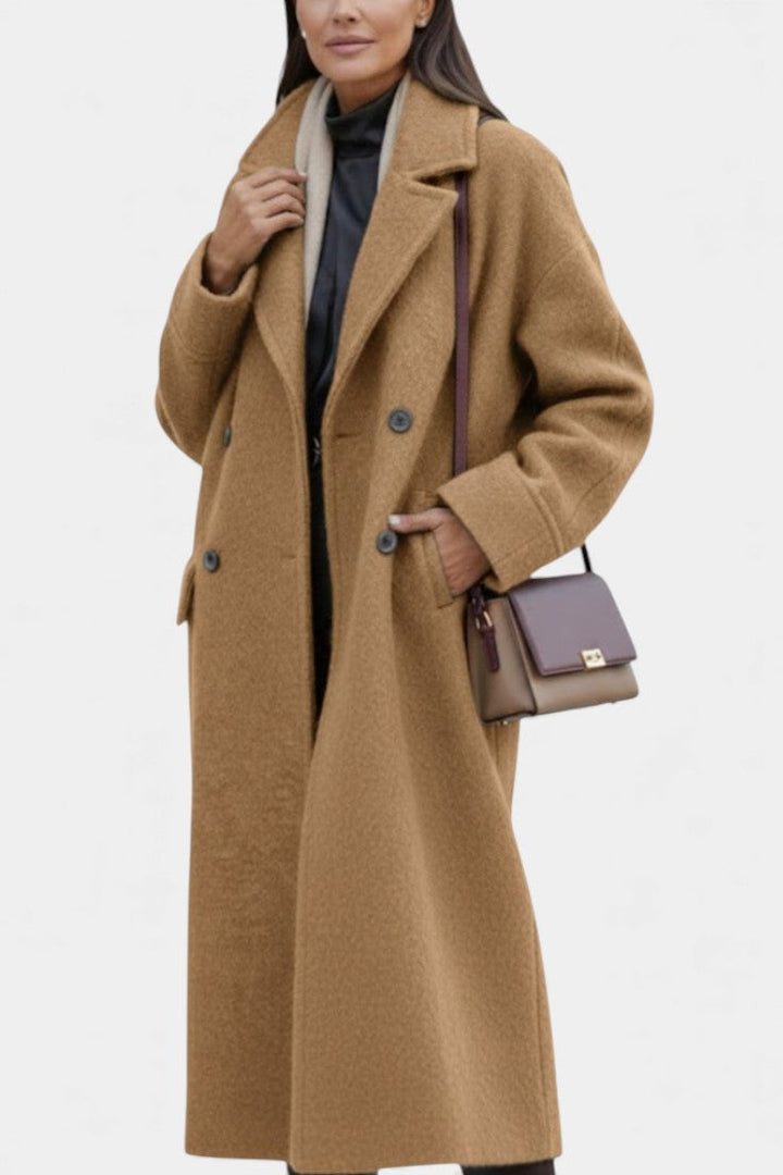 Cornelia | Oversized Double-Breasted Long Coat