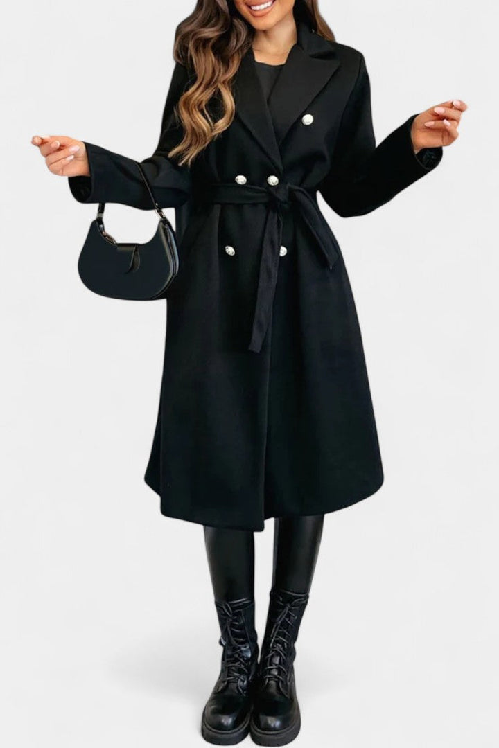 Camille Delacroix | Belted Double-Breasted Coat