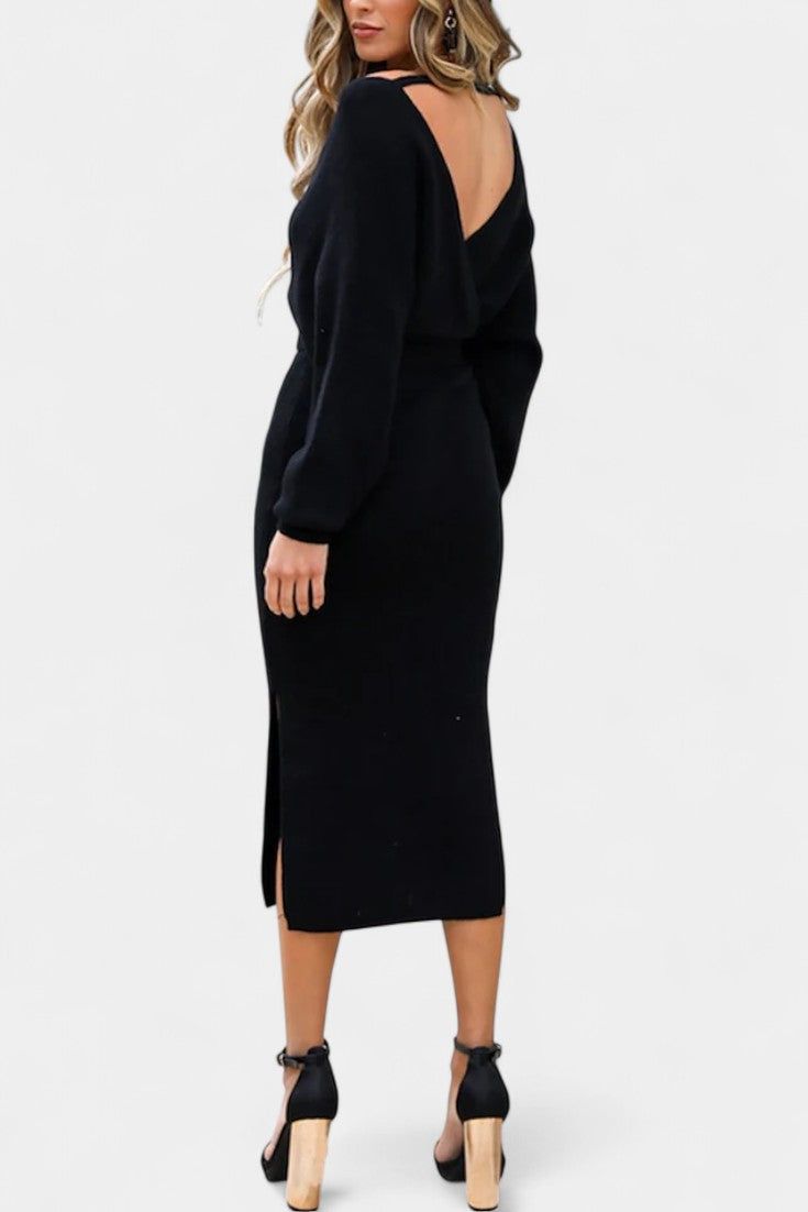 Everly | Wrap-Back Midi Dress