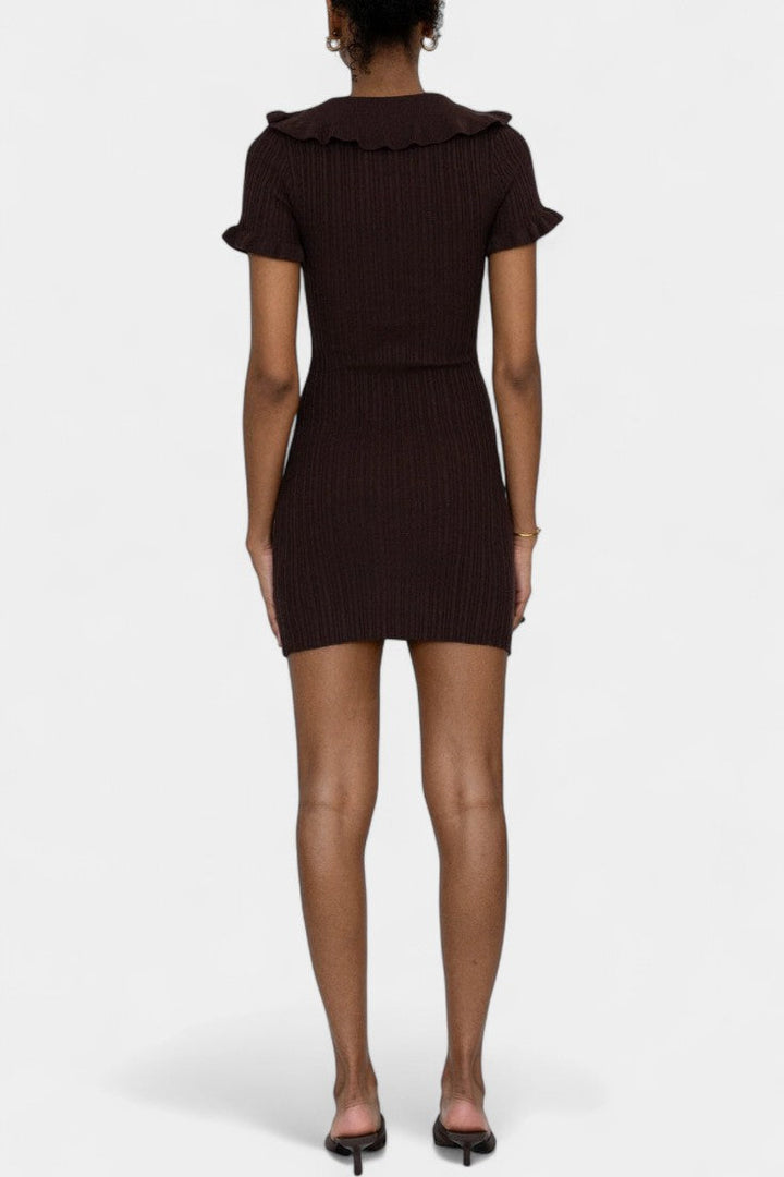 Mallory | Ribbed Collared Knit Dress