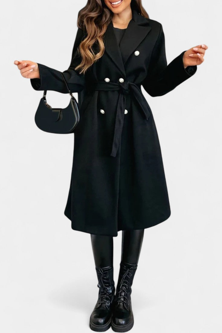 Belinda | Belted Double-Breasted Coat